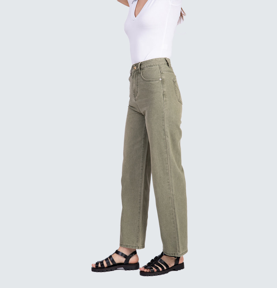 Halo Green Denim Jeans