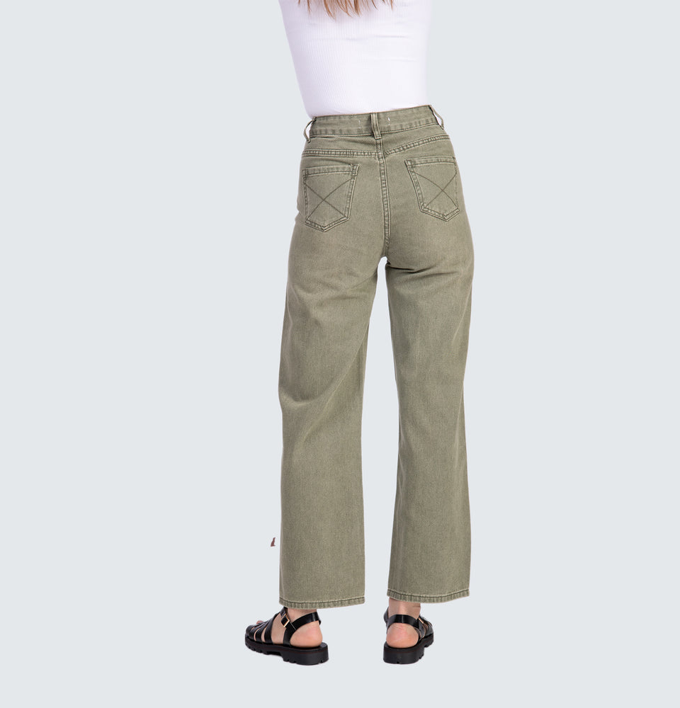 Halo Green Denim Jeans