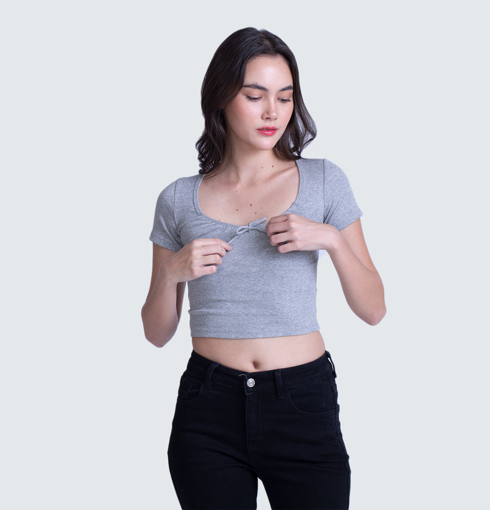 Zamara Top in Grey