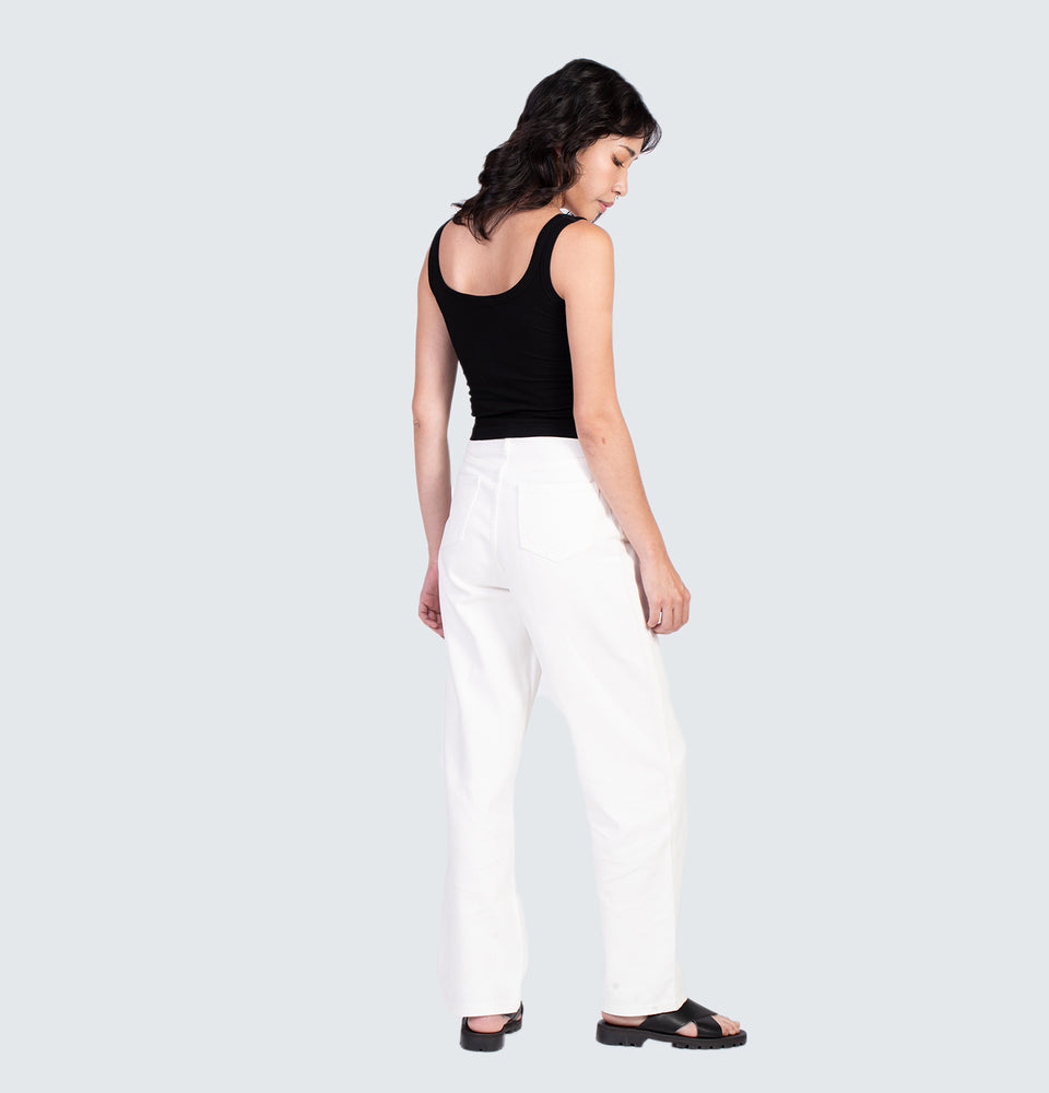 Shea Sleeveless Top with Pads Black