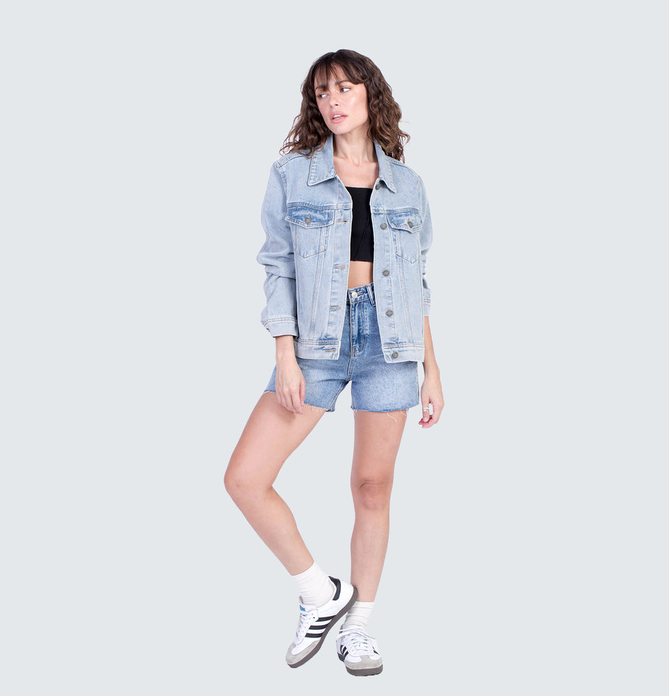 Carson Washed Blue Denim Jacket