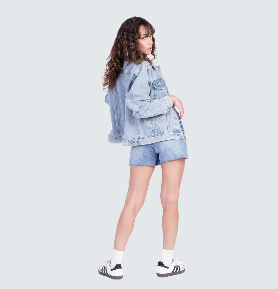 Carson Washed Blue Denim Jacket