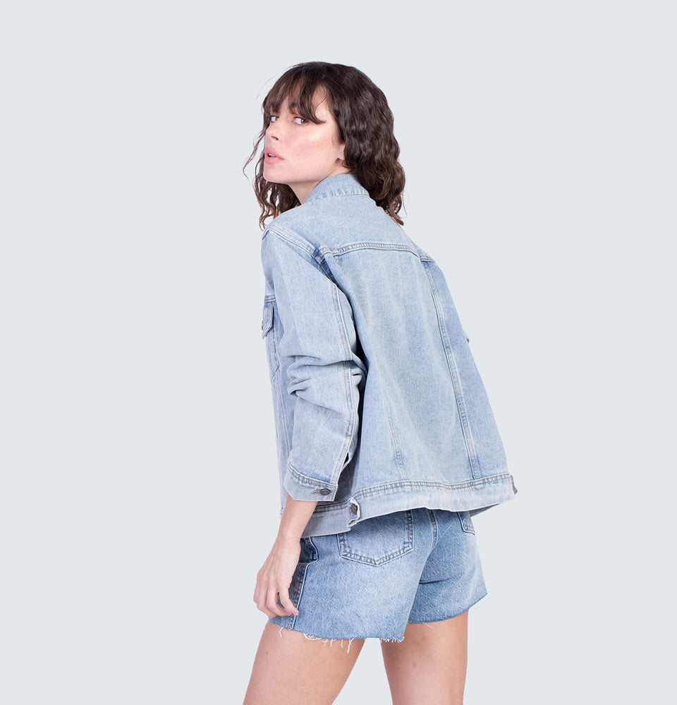 Carson Washed Blue Denim Jacket