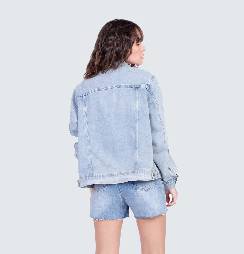 Carson Washed Blue Denim Jacket