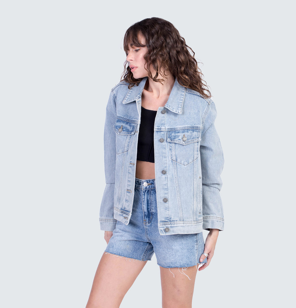 Carson Washed Blue Denim Jacket