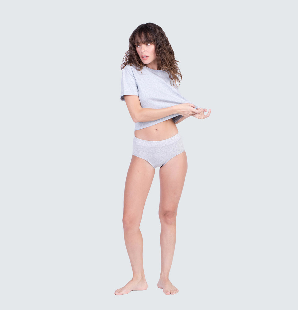 Mantou Basic Cotton Underwear in Grey