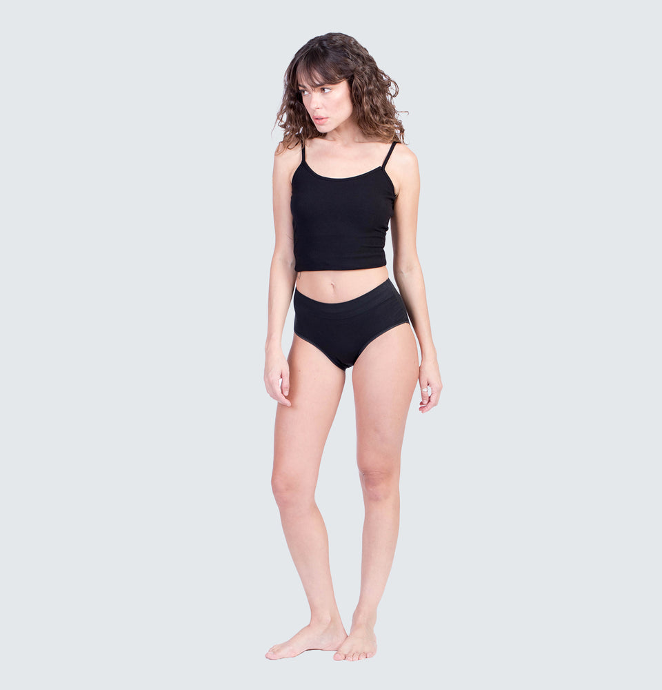 Mantou Basic Cotton Underwear in Black