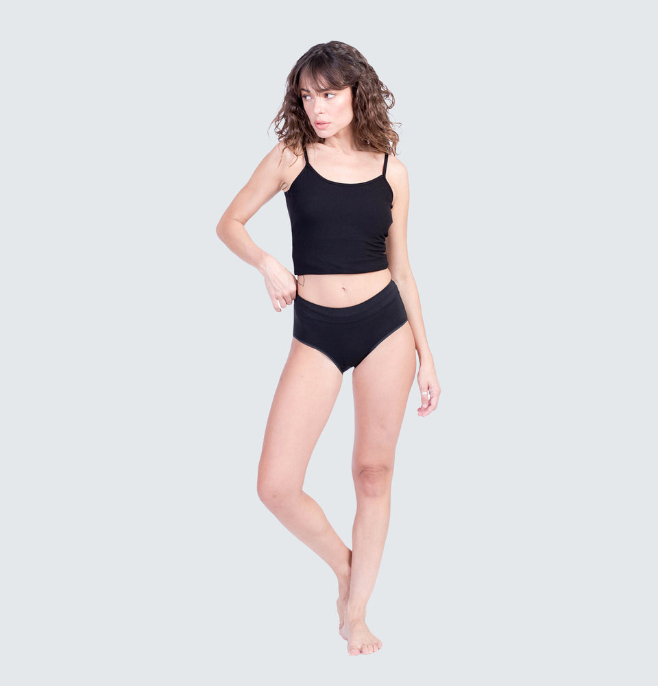 Mantou Basic Cotton Underwear in Black