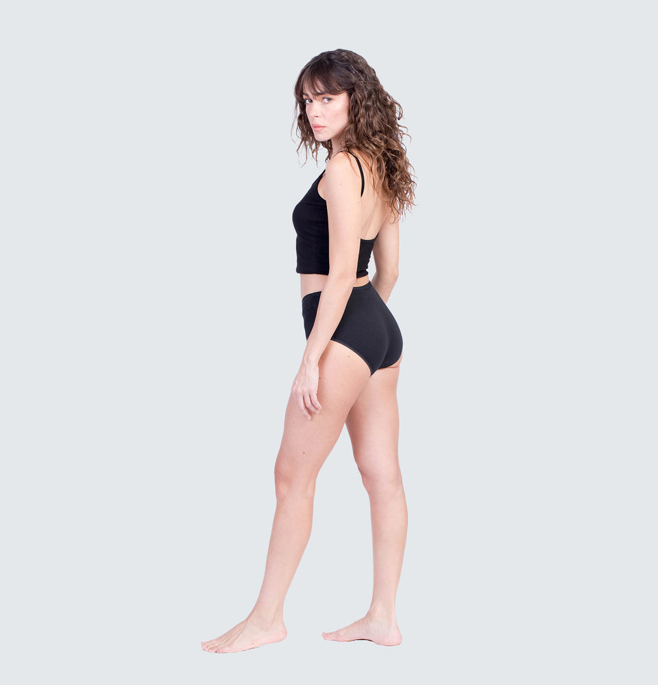 Mantou Basic Cotton Underwear in Black