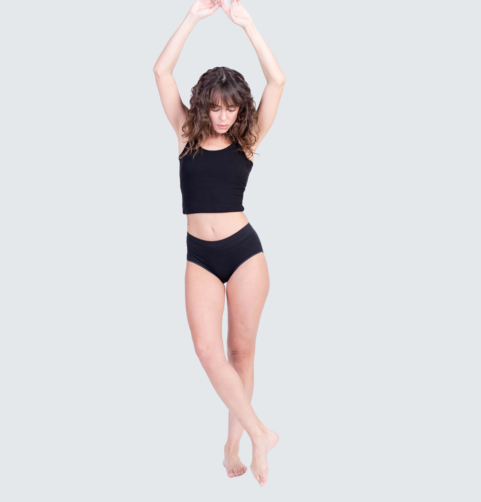 Mantou Basic Cotton Underwear in Black