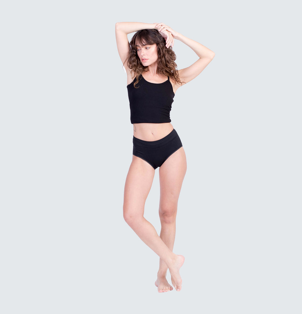 Mantou Basic Cotton Underwear in Black