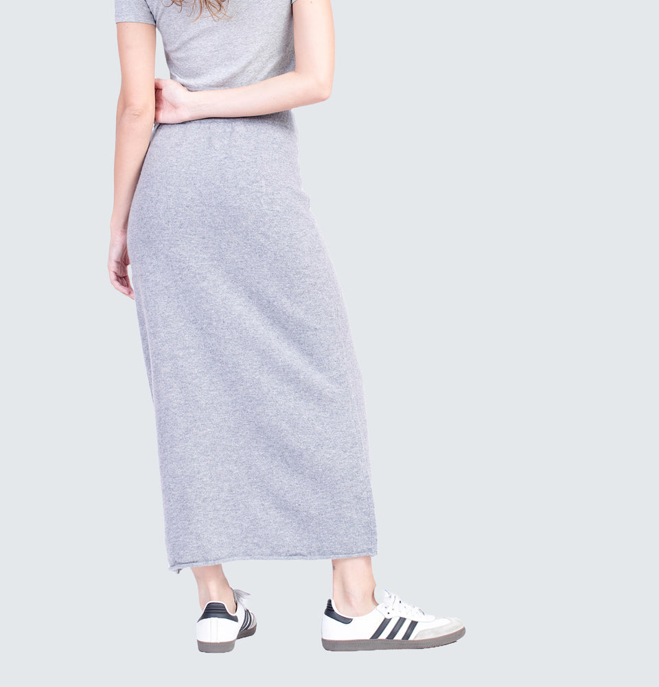 Payton Midi Skirt in Grey