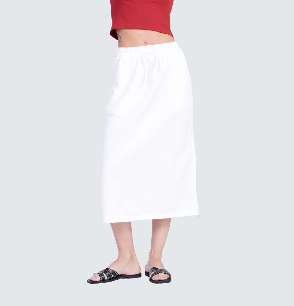 Brielle White Midi Skirt