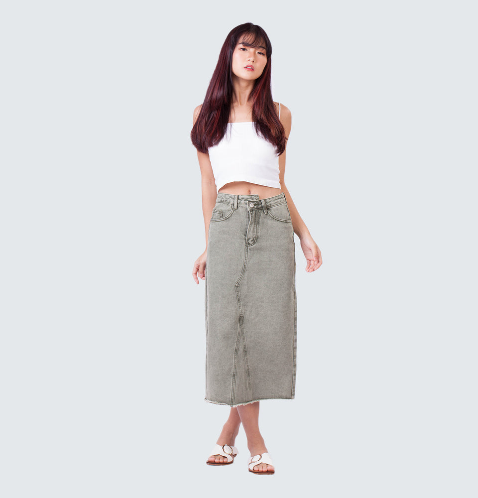 Brooke  Midi Denim Skirt