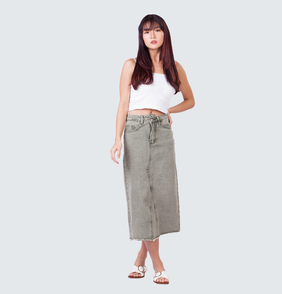 Brooke  Midi Denim Skirt