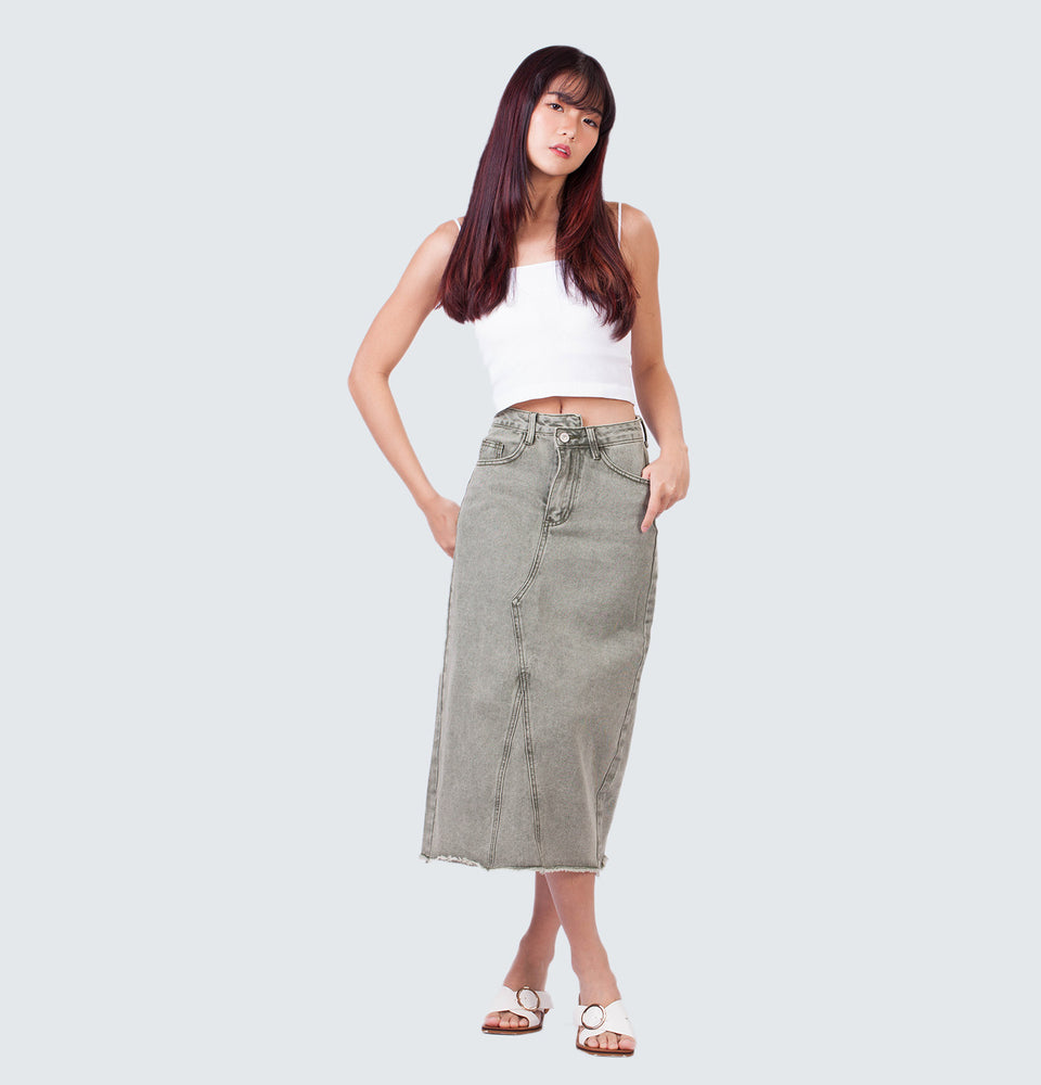 Brooke  Midi Denim Skirt