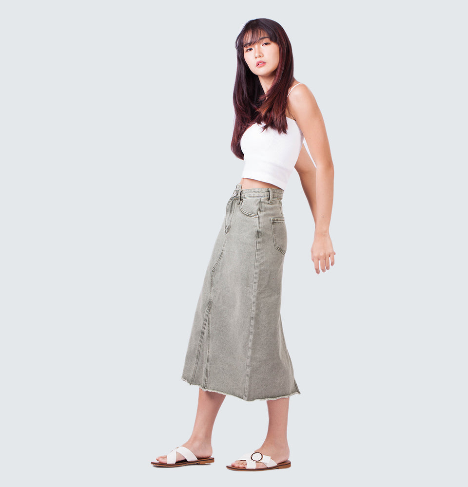 Brooke  Midi Denim Skirt