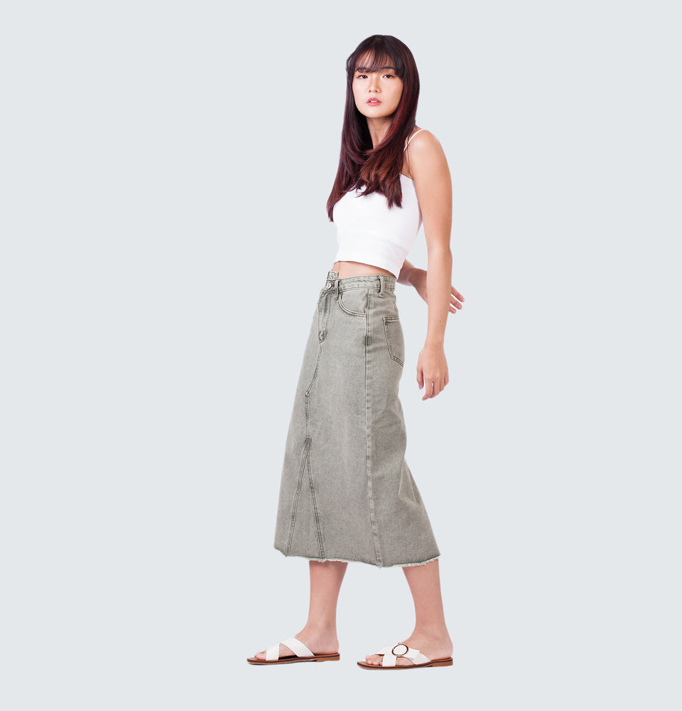 Brooke  Midi Denim Skirt