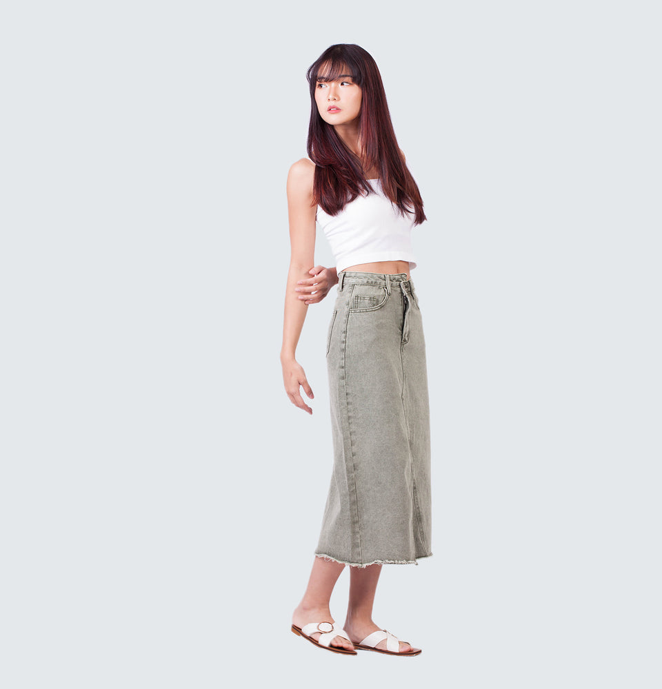 Brooke  Midi Denim Skirt