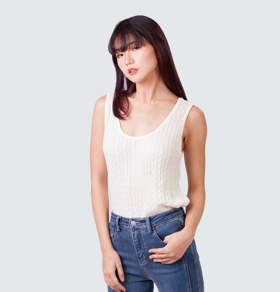 Linden Sleeveless Knitted Top