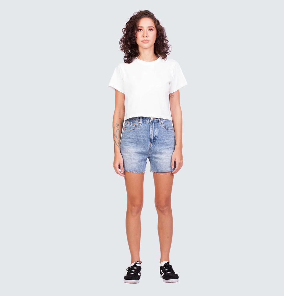 Allison Mom Fit Denim Shorts