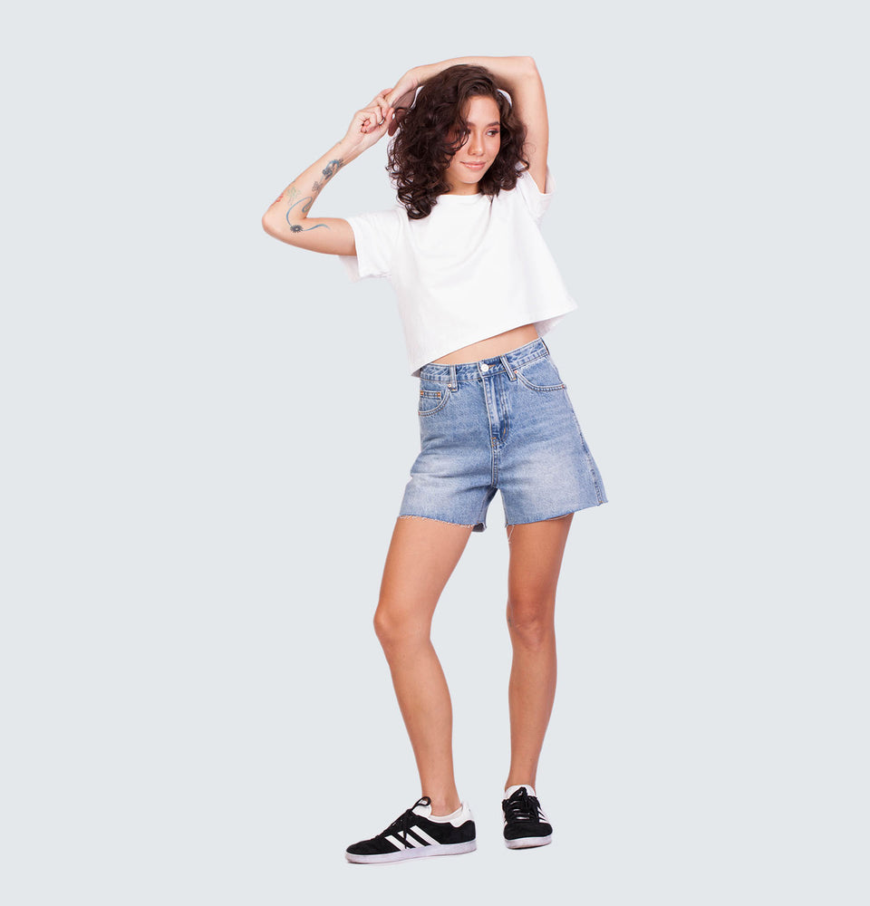 Allison Mom Fit Denim Shorts