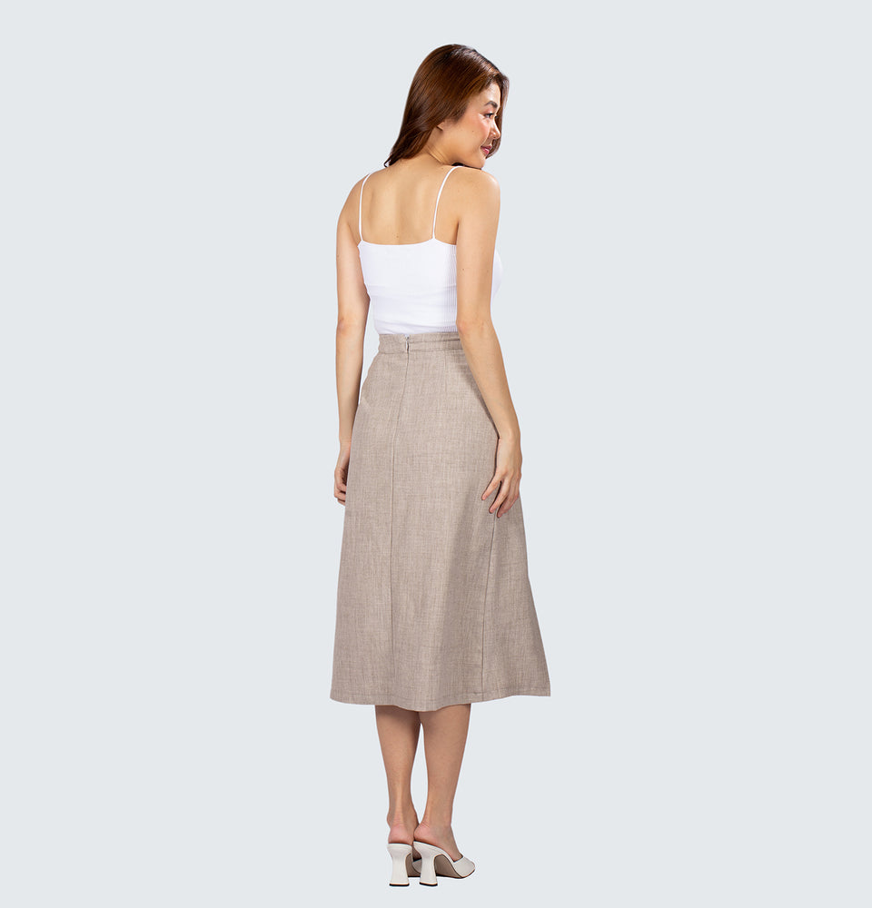 Piper Pleated Midi Skirt
