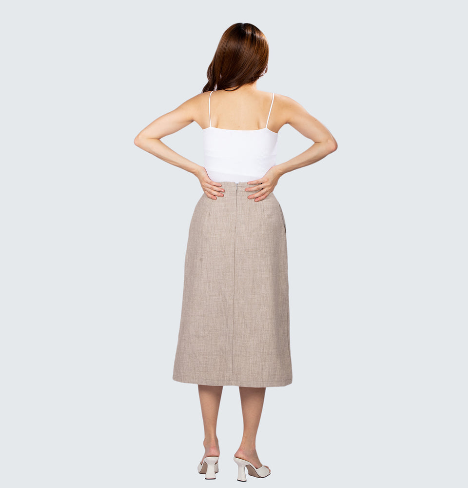 Piper Pleated Midi Skirt