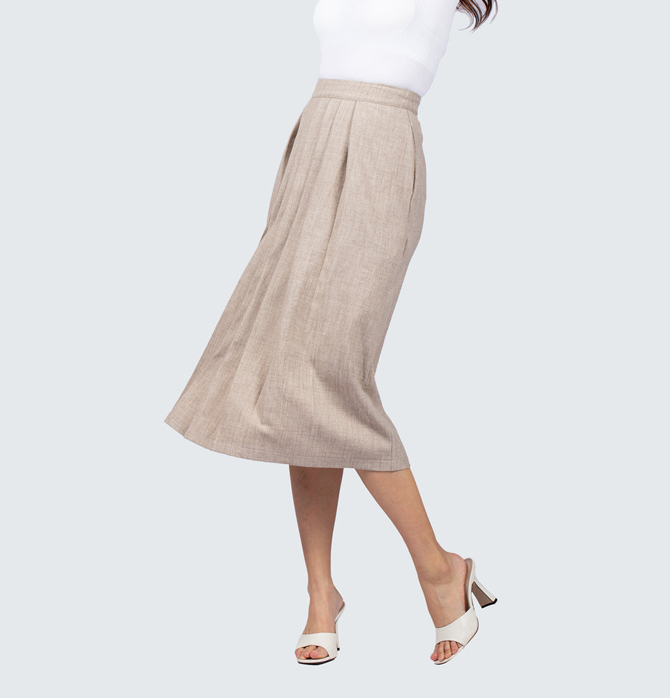 Piper Pleated Midi Skirt