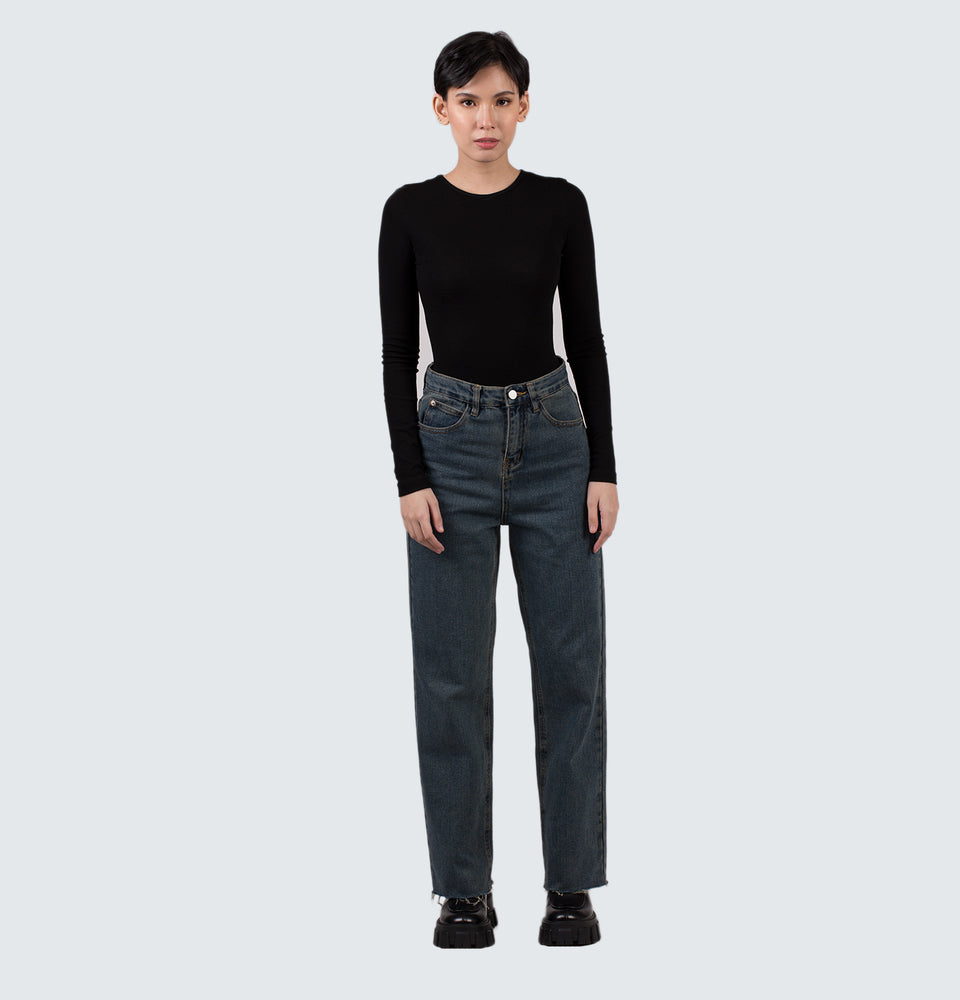 Kinsley Wide Leg Full Length Jeans
