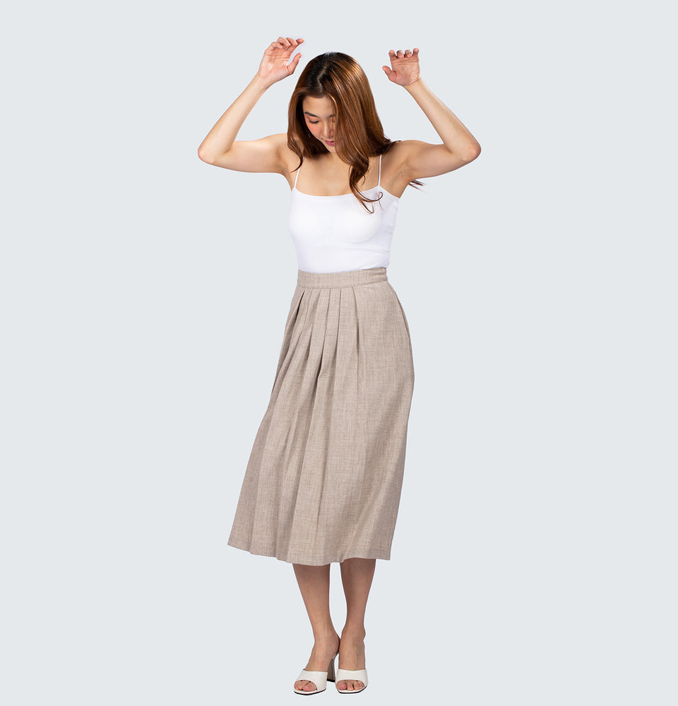 Piper Pleated Midi Skirt