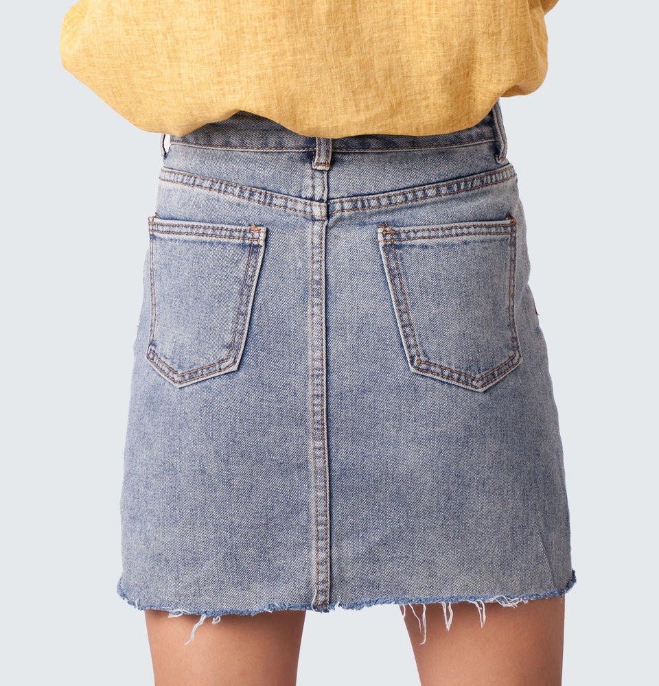 Basic Denim Skirt - Mantou Clothing