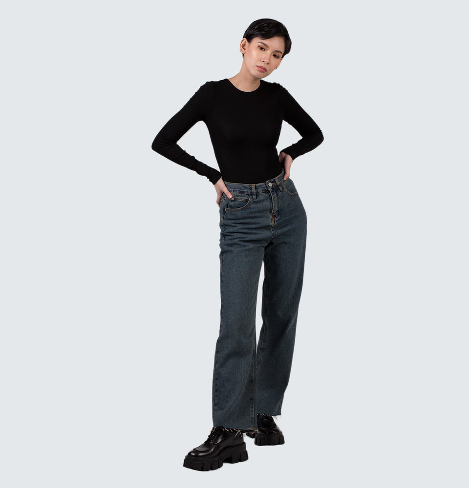 Kinsley Wide Leg Full Length Jeans