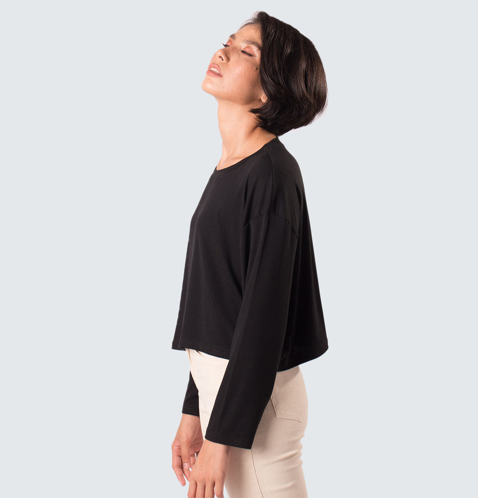 Kitty Long Sleeve Polyester Top - Mantou Clothing
