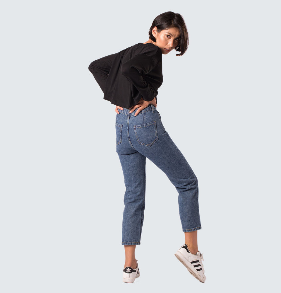 Cassy High Rise Jeans - Mantou Clothing