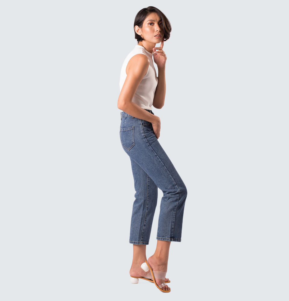 Cassy High Rise Jeans - Mantou Clothing