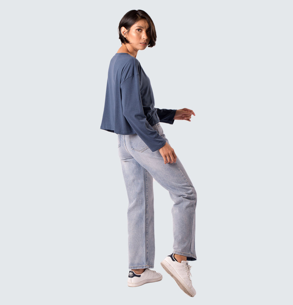 Kitty Long Sleeve Polyester Top - Mantou Clothing