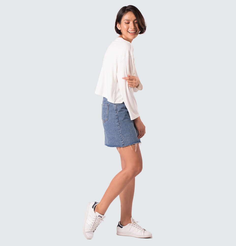 Kitty Long Sleeve Polyester Top - Mantou Clothing