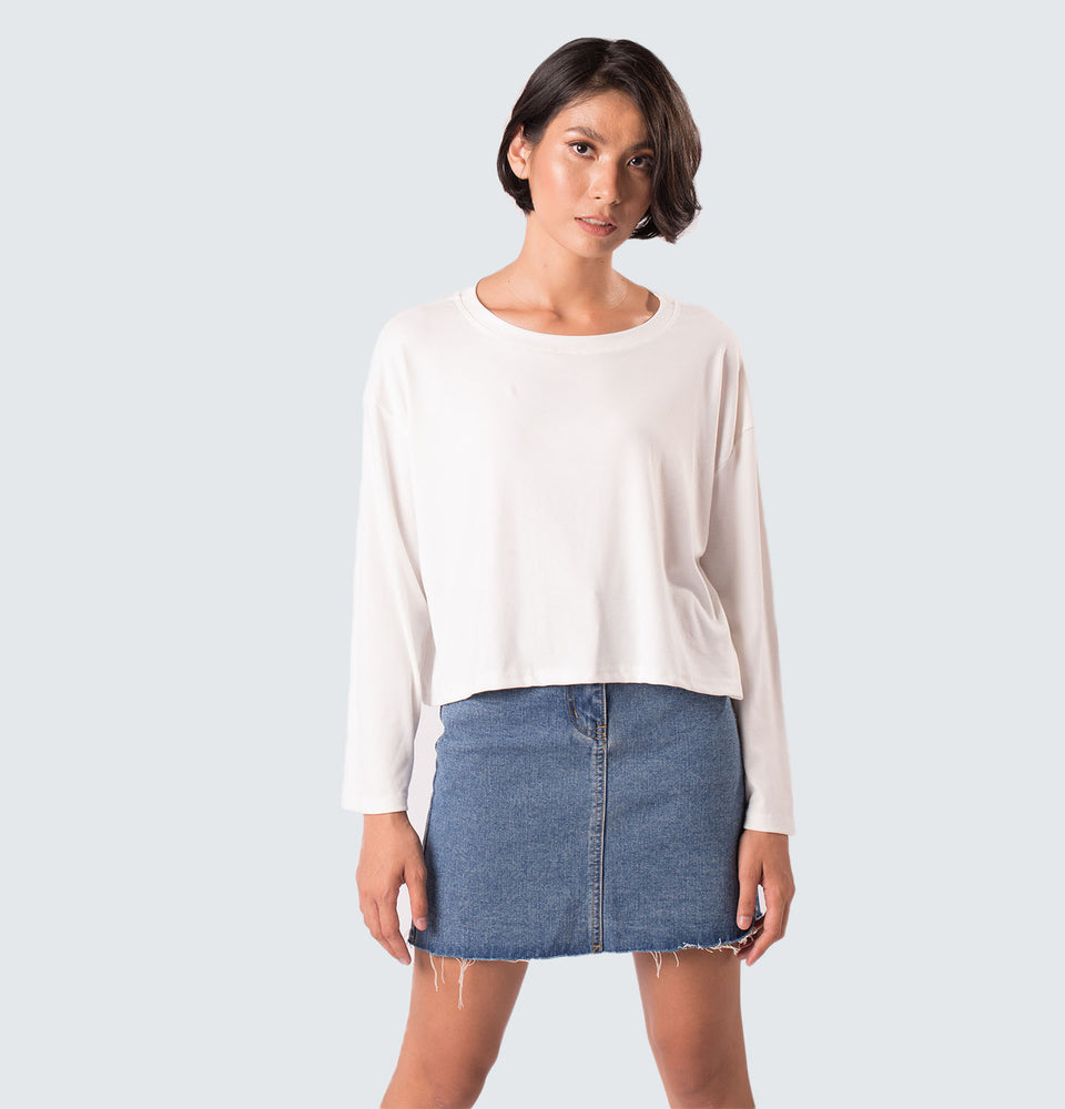 Kitty Long Sleeve Polyester Top - Mantou Clothing