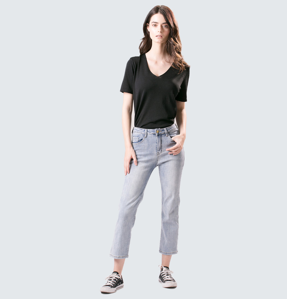 Tina Straight Leg Ankle Jeans - Mantou Clothing