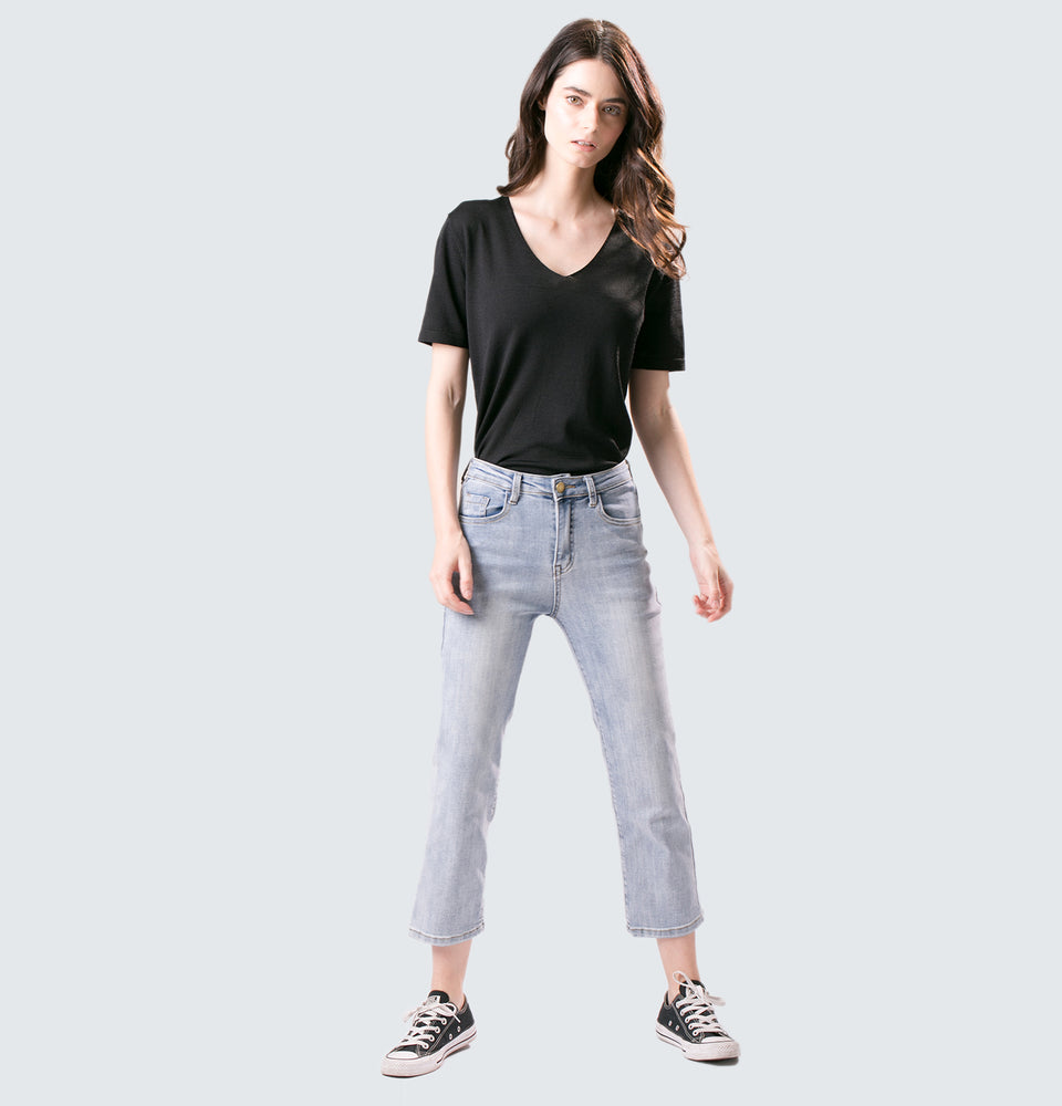 Tina Straight Leg Ankle Jeans - Mantou Clothing