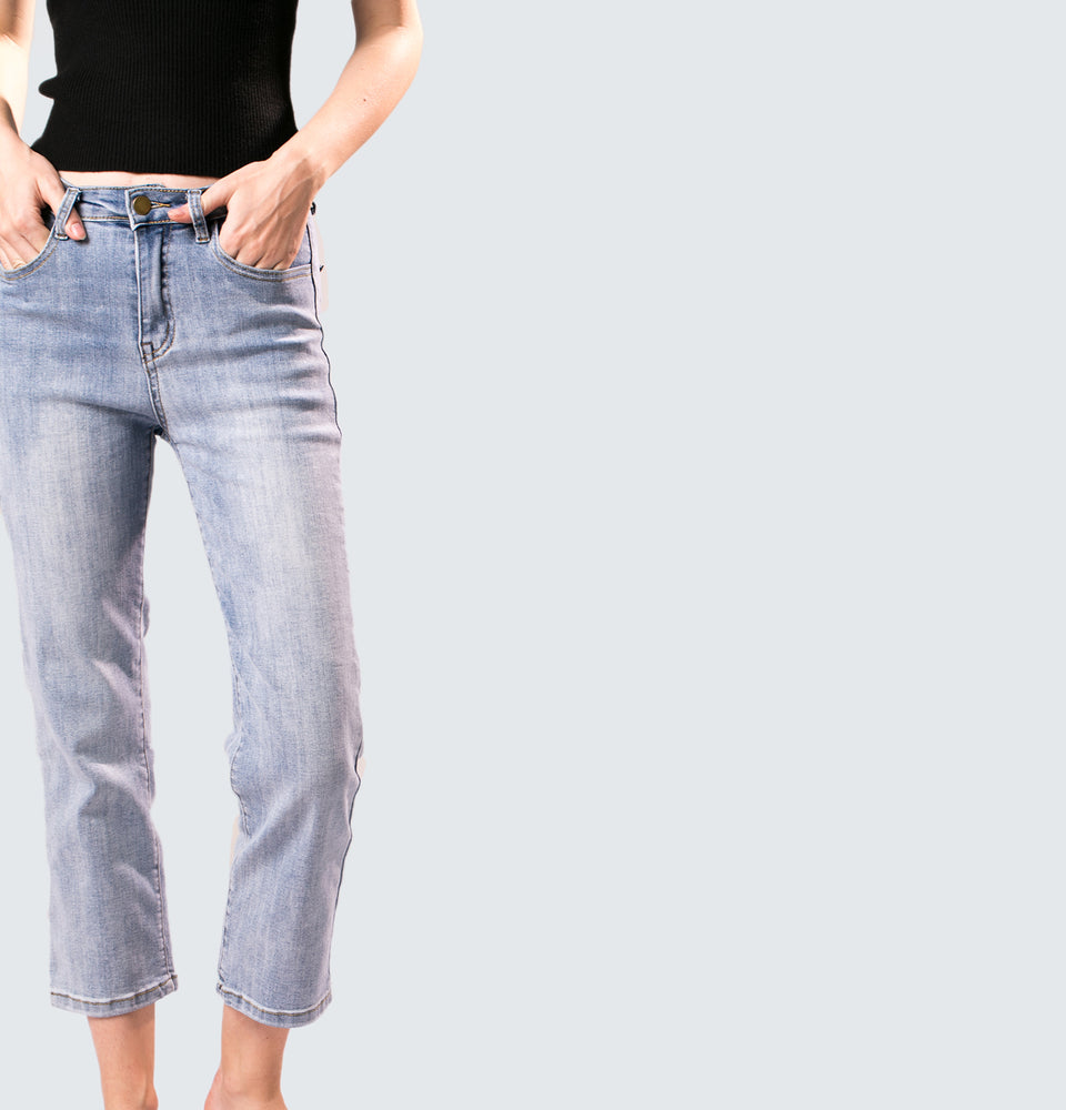 Tina Straight Leg Ankle Jeans - Mantou Clothing