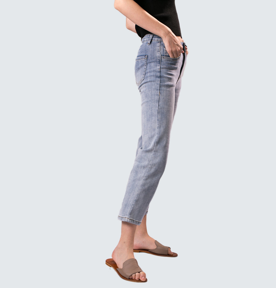 Tina Straight Leg Ankle Jeans - Mantou Clothing