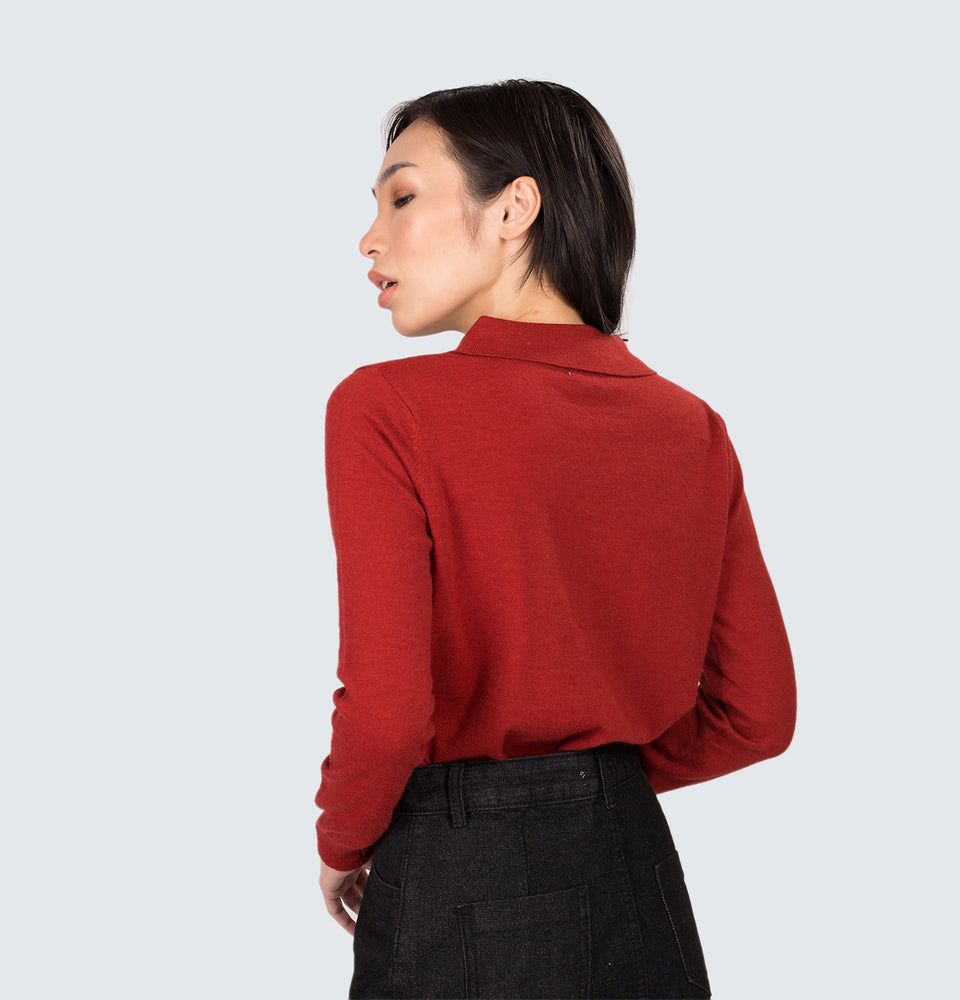 Alaina Button Front Long Sleeve