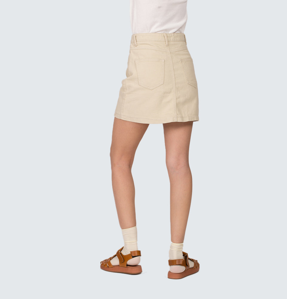 Cali Cream mini Skirt