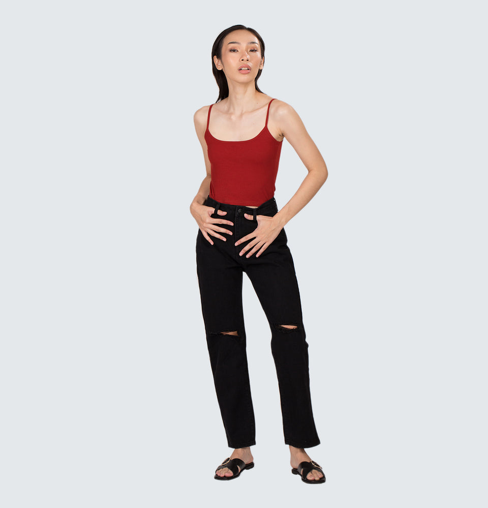 Isabelle Black Ripped Jeans