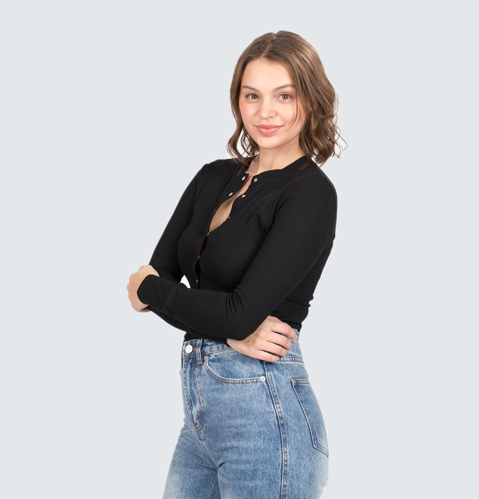 Longsleeve Ribbed Bodysuit