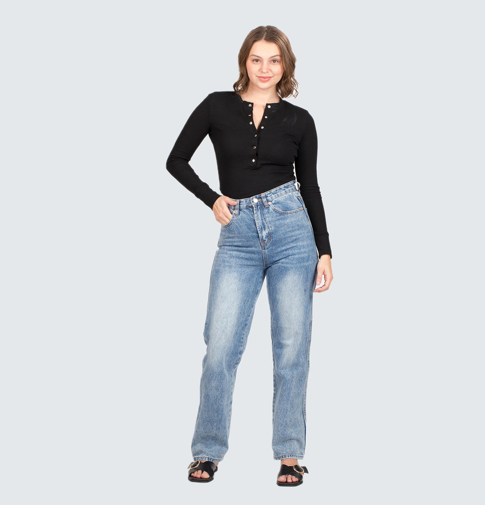 Longsleeve Ribbed Bodysuit