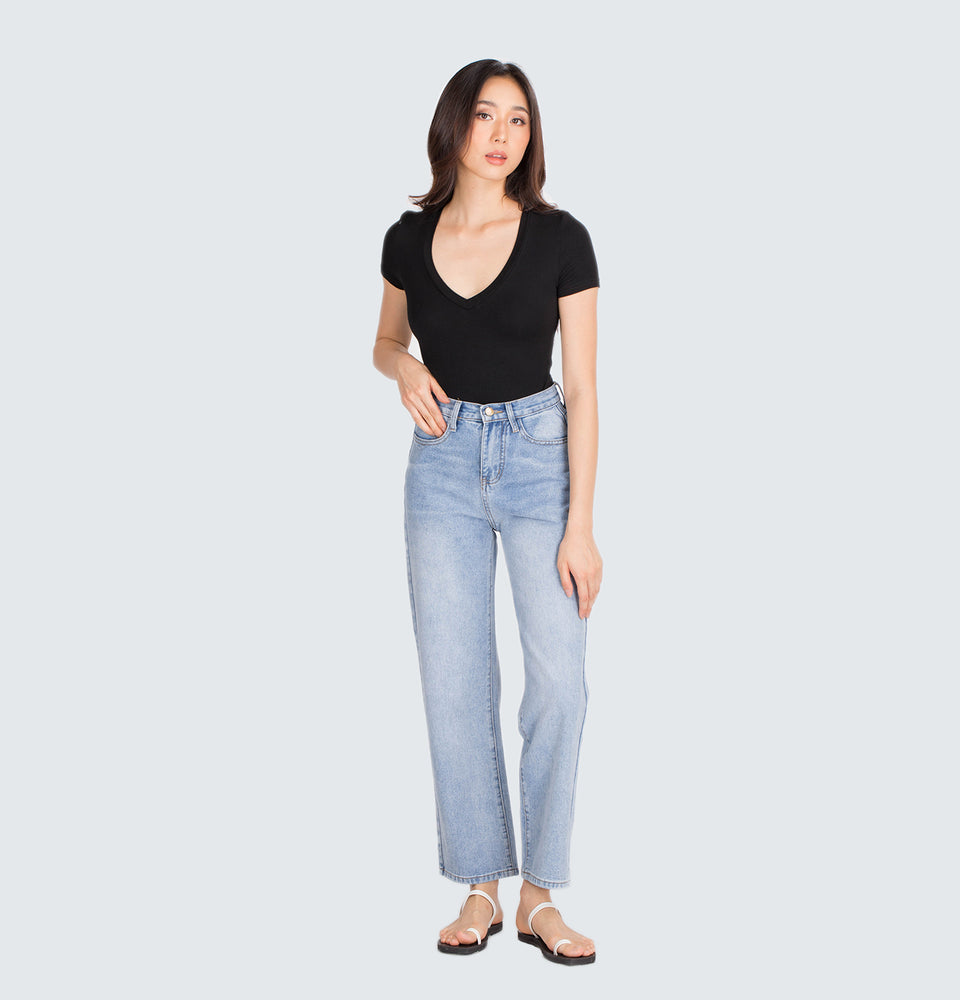 Shortsleeves V-neck Bodysuit