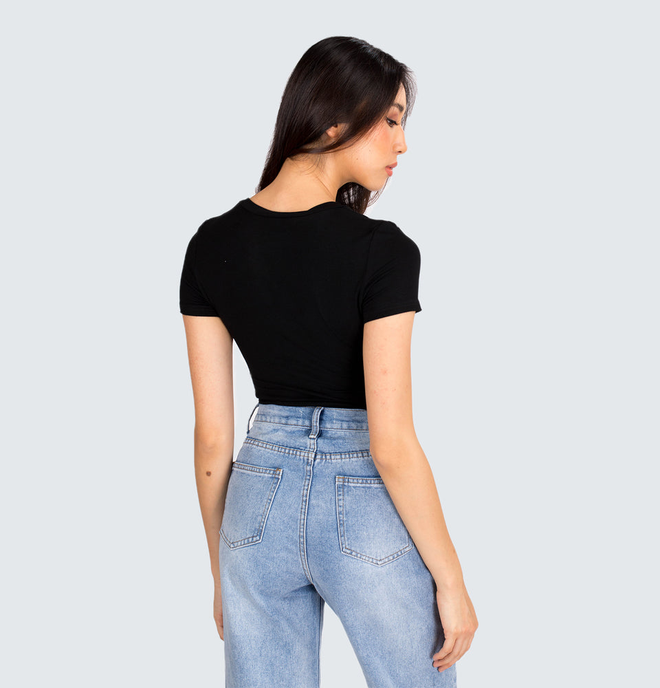Shortsleeves V-neck Bodysuit